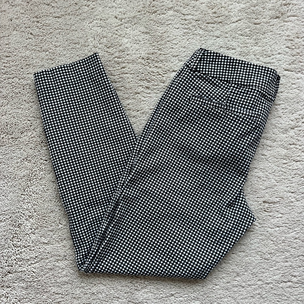 Old Navy mid-rise Pixie gingham pants
